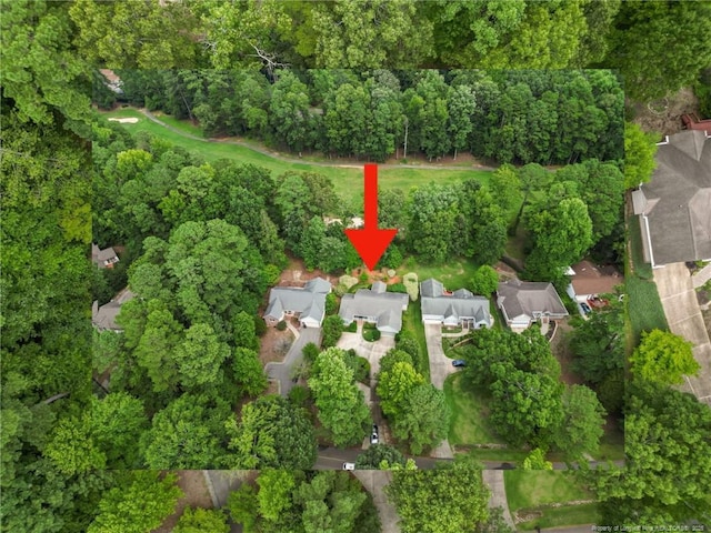 drone / aerial view featuring a residential view
