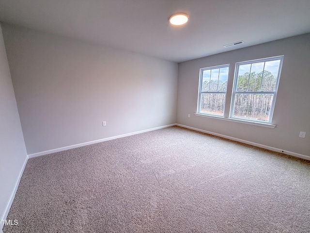 view of carpeted empty room