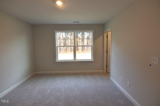 empty room with light carpet