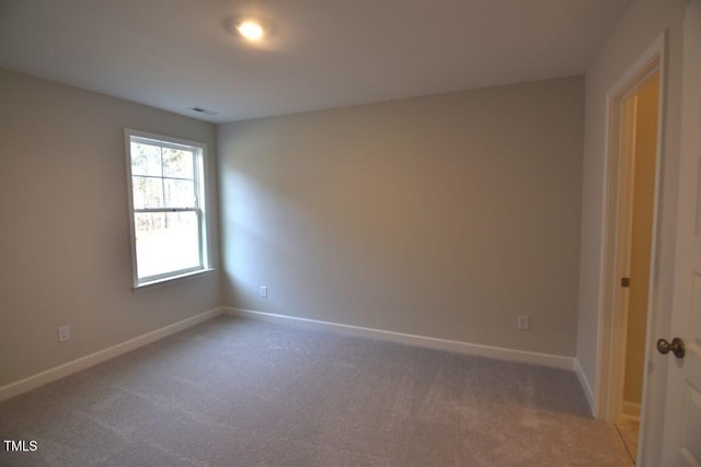 view of carpeted empty room