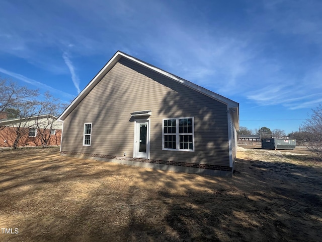 view of rear view of property