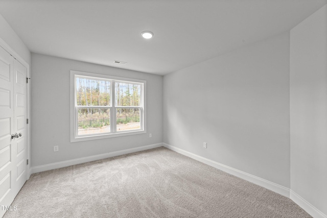 view of carpeted empty room