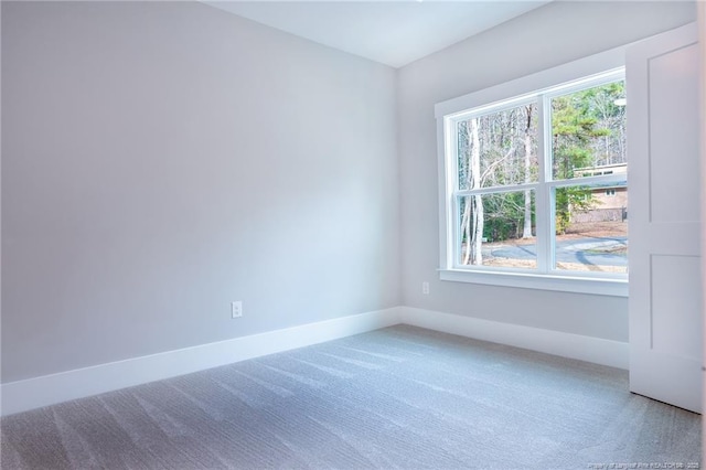 view of carpeted empty room