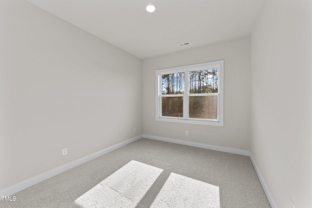 view of carpeted empty room