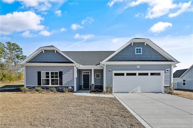 craftsman-style home featuring a garage