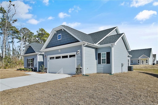 craftsman inspired home with cooling unit