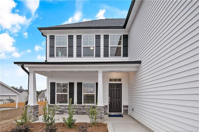 view of front of home