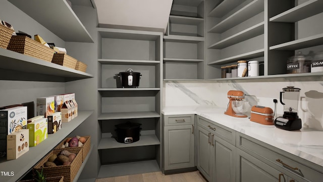 view of storage area