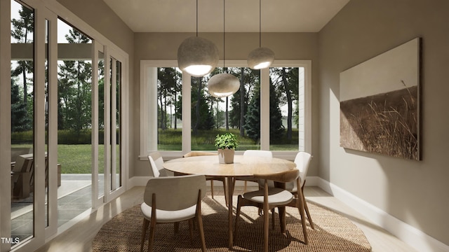 view of sunroom / solarium