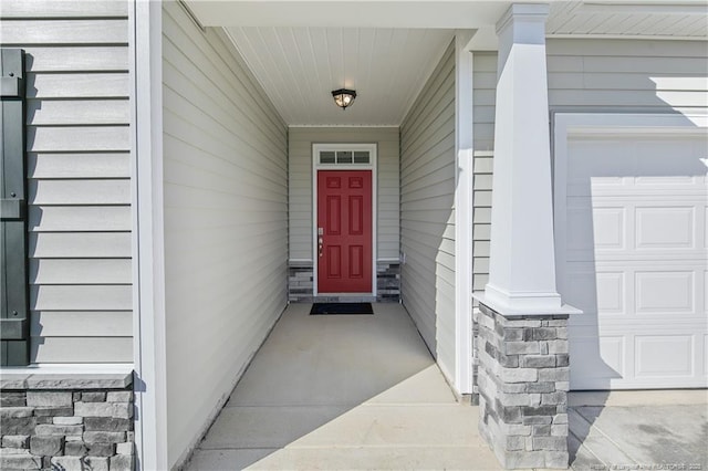 5411 Seedling Rd, Fayetteville, NC 28311 - property entrance featuring stone siding