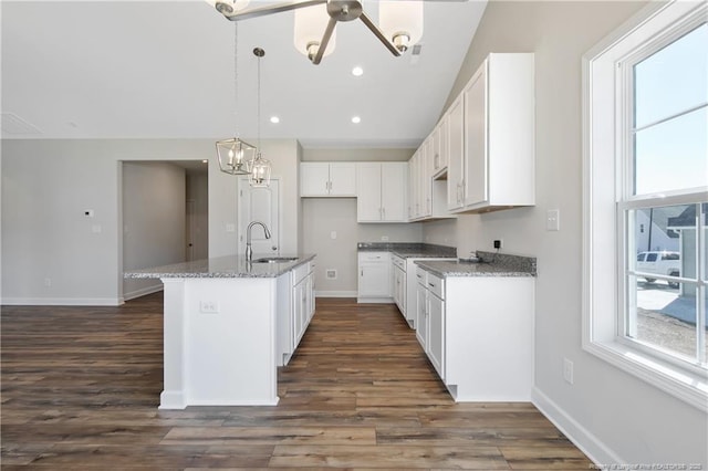 5411 Seedling Rd, Fayetteville, NC 28311 - kitchen featuring a sink, plenty of natural light, baseboards, and recessed lighting