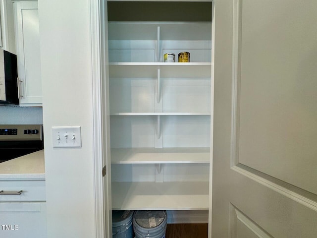 view of pantry