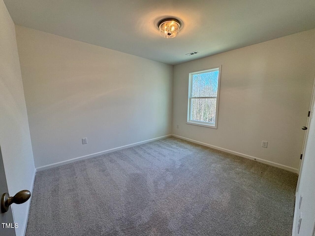 view of carpeted empty room