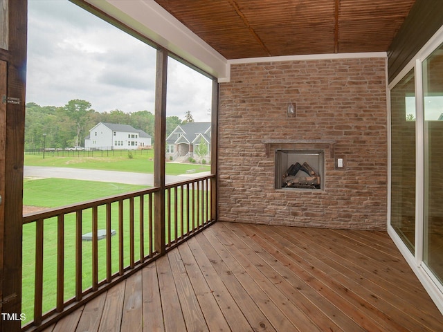 16 Autumn Breeze Ct, Angier, NC 27501 - view of unfurnished sunroom