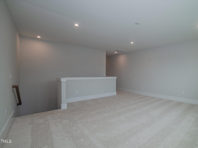 16 Autumn Breeze Ct, Angier, NC 27501 - unfurnished room with light carpet, recessed lighting, and baseboards