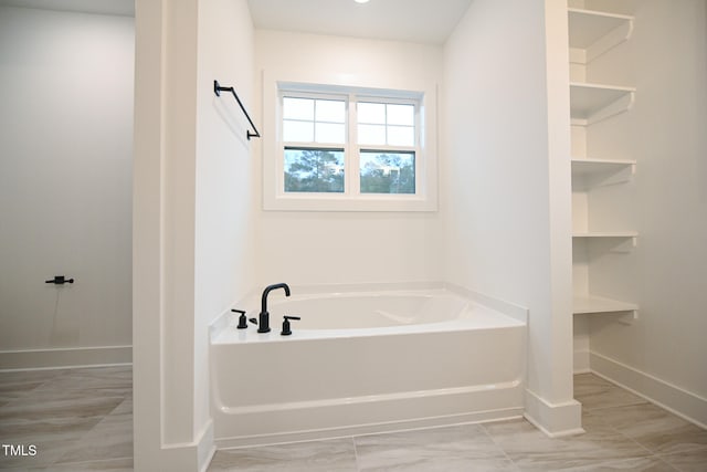 bathroom featuring a bathing tub