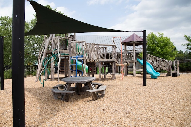 view of jungle gym