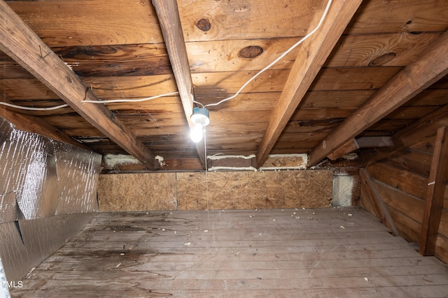 view of attic