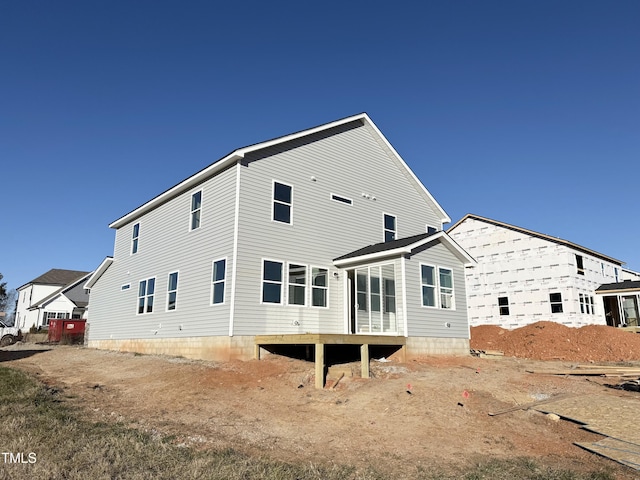 view of back of property