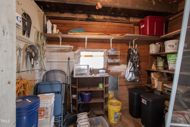 view of storage room