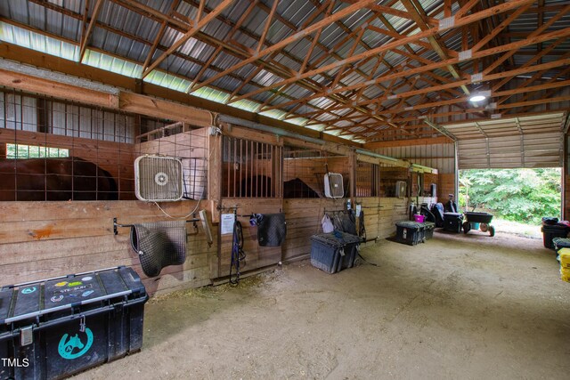 view of horse barn