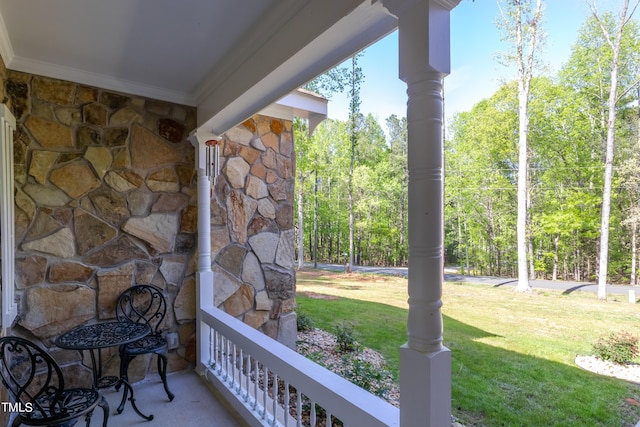 view of balcony