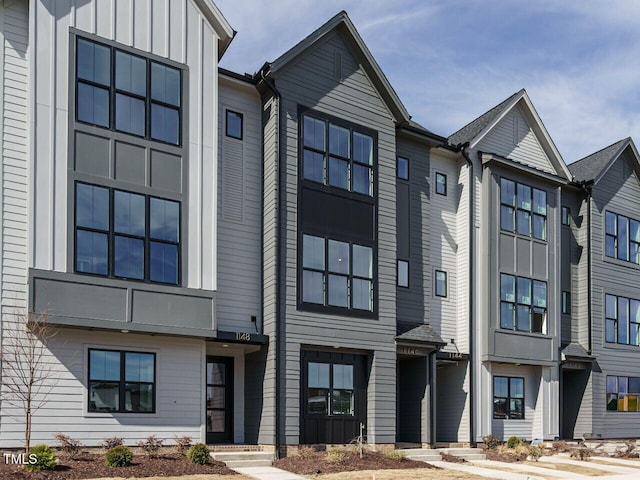 view of front of home with board and batten siding