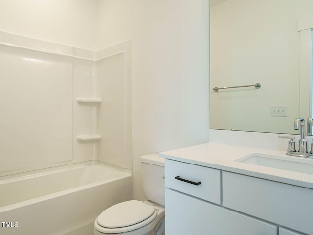 full bath with vanity and toilet