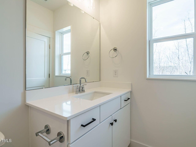 bathroom featuring vanity