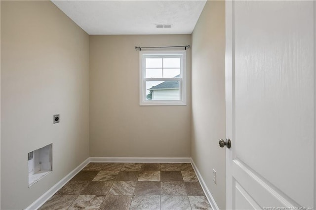 washroom featuring electric dryer hookup