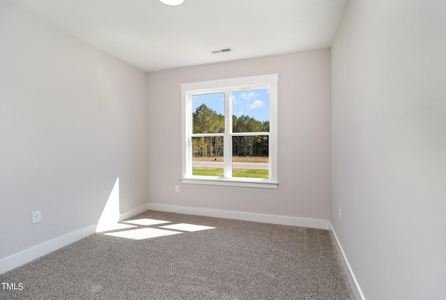 view of carpeted empty room