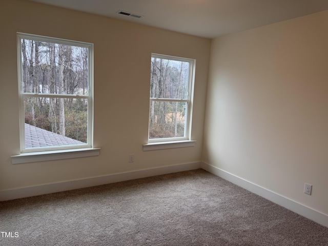 empty room featuring carpet floors