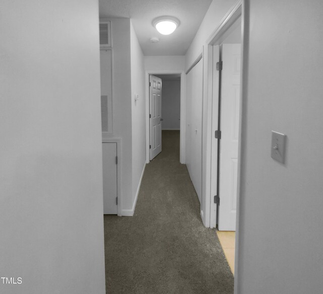 603 Pine Forest Trl, Knightdale, NC 27545 - corridor featuring dark colored carpet