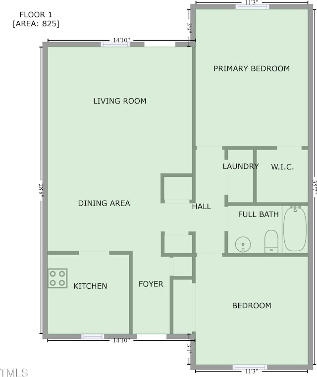 603 Pine Forest Trl, Knightdale, NC 27545 - plan