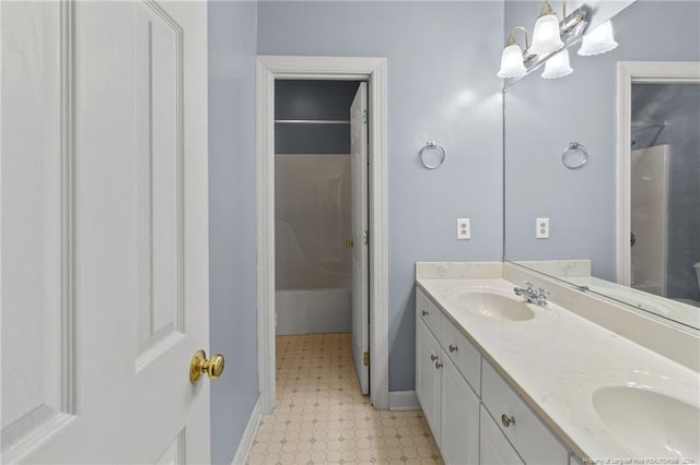 bathroom featuring vanity