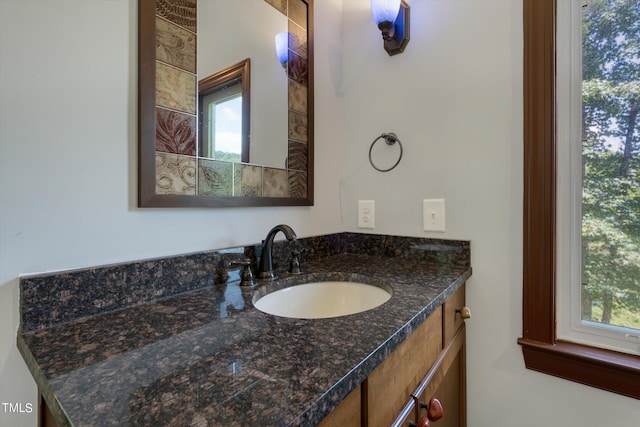 bathroom featuring vanity