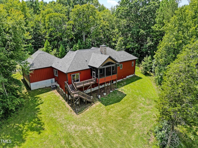 birds eye view of property