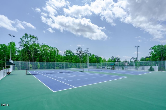 view of sport court