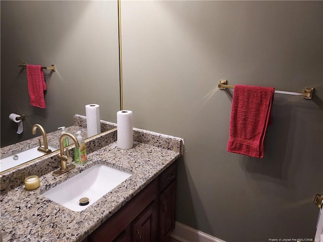 bathroom featuring vanity