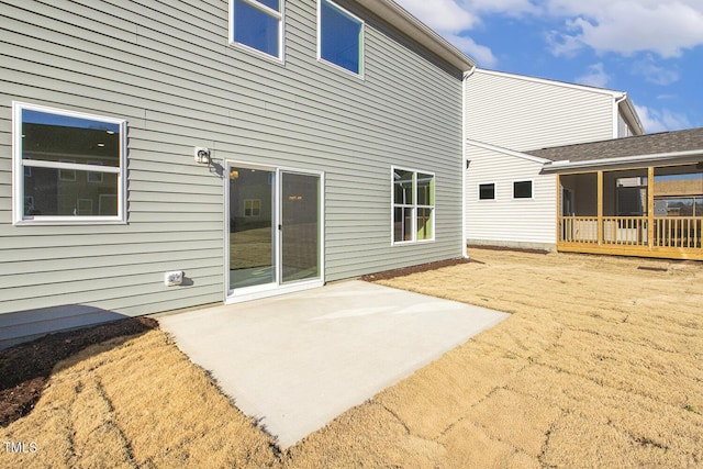 back of house featuring a patio