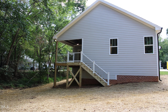 view of rear view of property