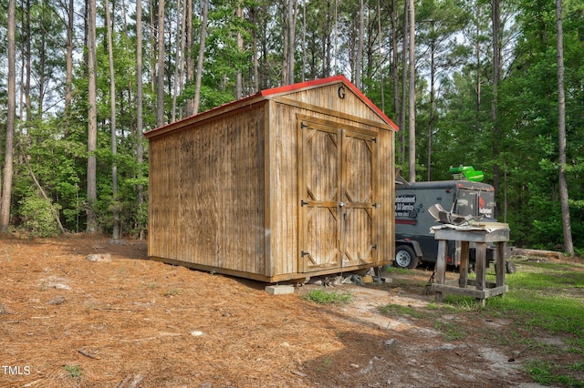 view of outdoor structure