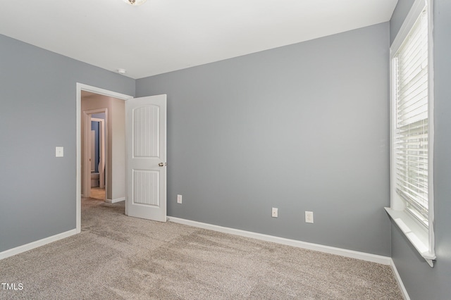 view of carpeted empty room