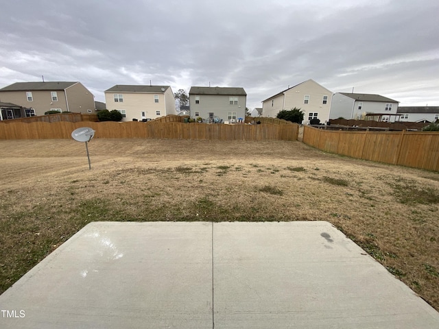 view of yard featuring a patio