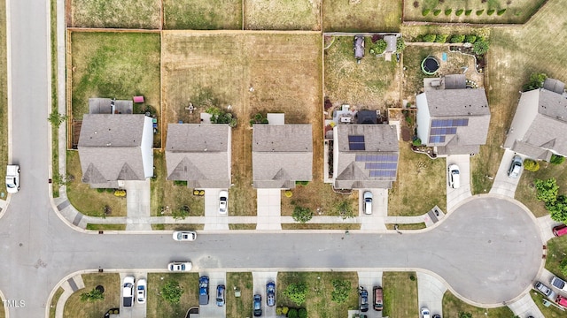 bird's eye view featuring a residential view