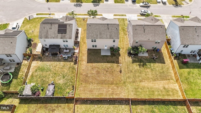 aerial view featuring a residential view