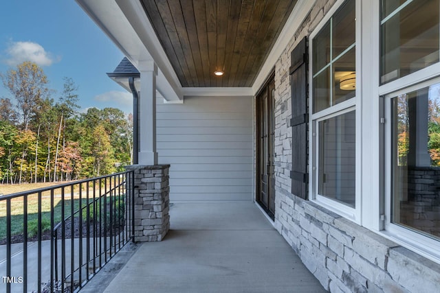 view of balcony