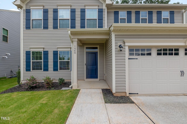 view of front of home featuring a garage