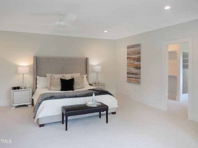 2506 Silas Peak Ln, Apex, NC 27523 - bedroom featuring carpet flooring and recessed lighting