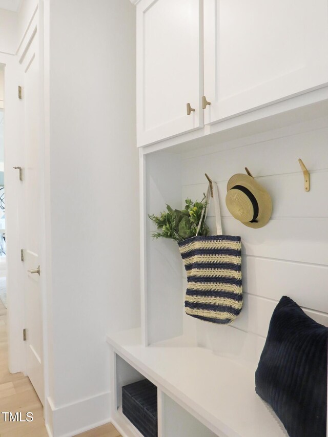 2506 Silas Peak Ln, Apex, NC 27523 - mudroom with light wood-style floors